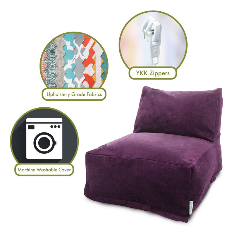 Fauteuil à billes et méridienne, Aubergine