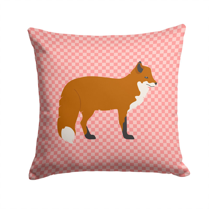 Coussin extérieur fox, 14 po x 14 po, Rose