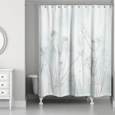 Robinett Floral Single Shower Curtain