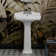 Los Flexi 23" x 19" Rectangular Pedestal Sink with overflow, 3 Faucet Holes at 4" Centers