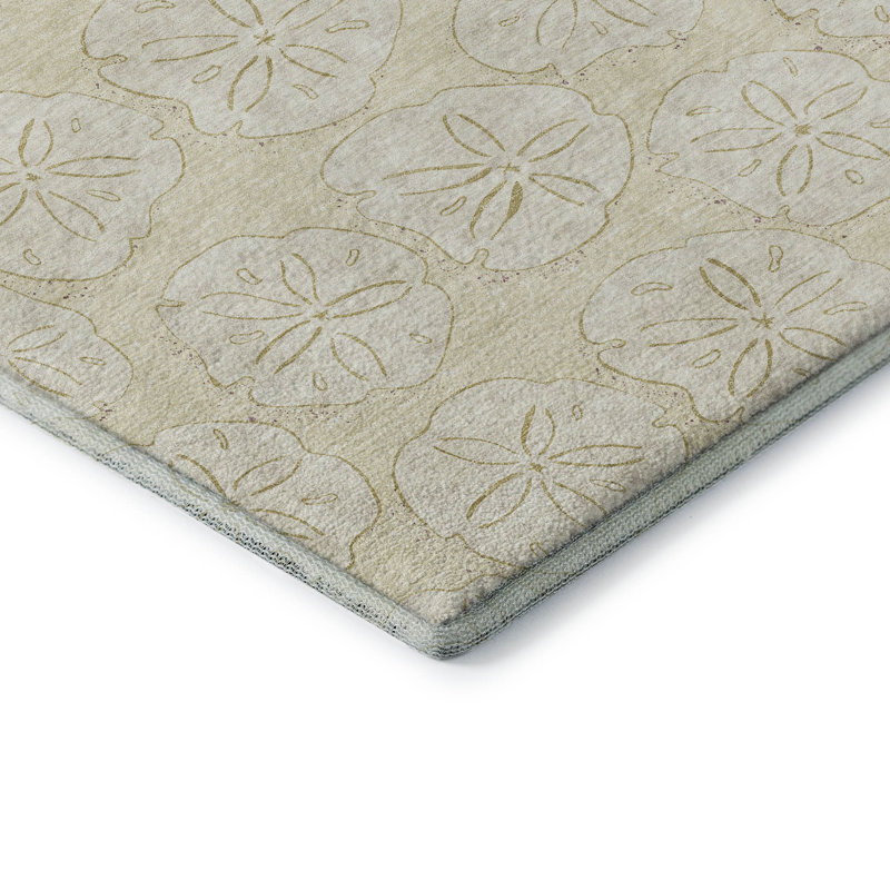 Premium Machine Washable Mayfield AMF189 Animal Print Rug, Sand, 8' x 10'