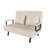 46" Wide Folding Sofa Bed 5-In-1 Convertible Chair For Two - 5-Position Adjustable Backrest With Pillow, Space-Saving Sleeper For Living Room, Bedroom & Office (71.6"W X 46"D)
