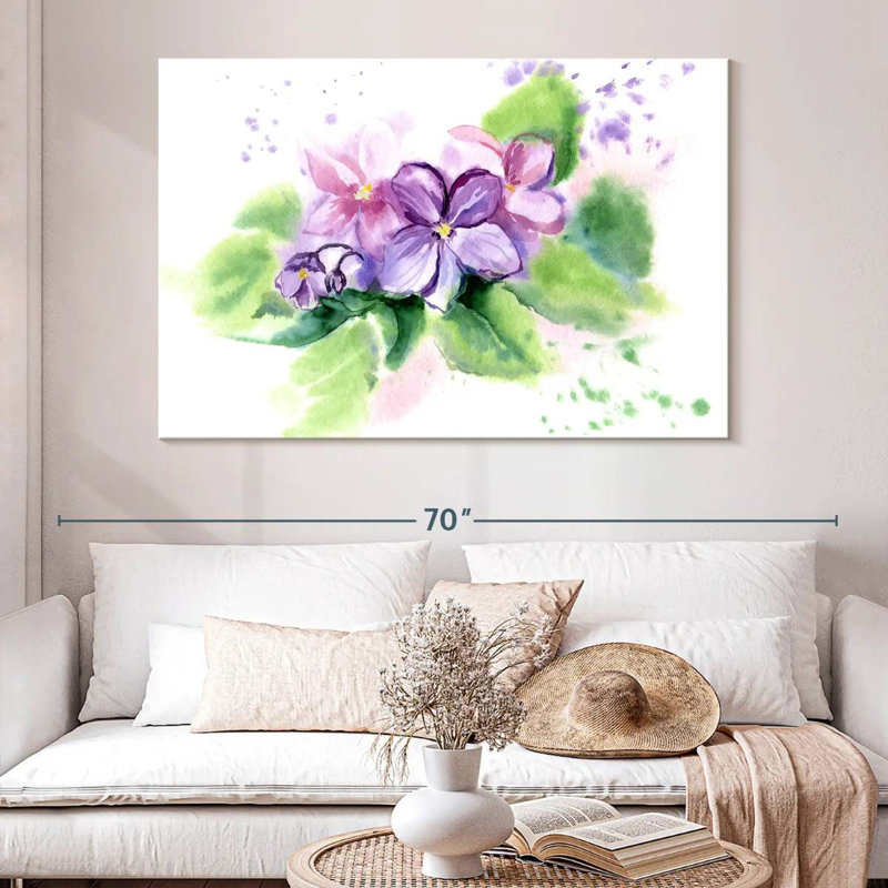 Sweet Violets, 34" H x 51" W
