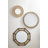 Augustine Solid Wood Round Wall Mirror