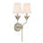 Dassel 2 Light Matte White Sconce-109234073