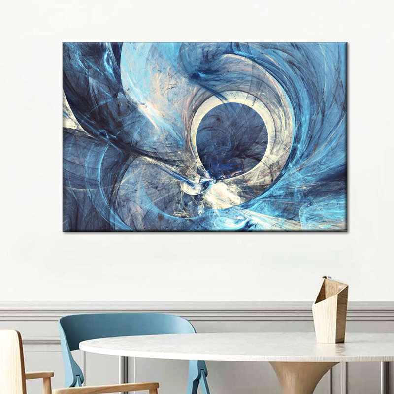 Impression abstraite sur toile, H 8 po x l 12 po x P 1 po