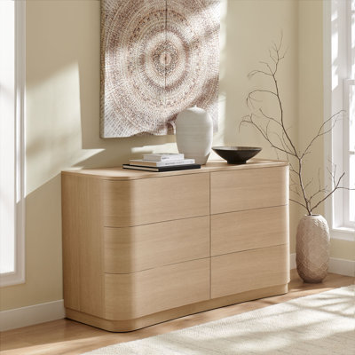 Commode courbée à 6 tiroirs Mirae