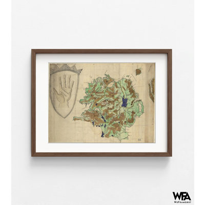 Ulster Ireland 1885 par cartes anciennes, reproduction de carte du comté d'Ulster antique, carte d'Irlande du Nord, art mural de l'Irlande, ancienne carte d'Ulster