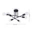 Worley 6-Light 48cm Industrial Sputnik Semi Flush Mount -2105597997
