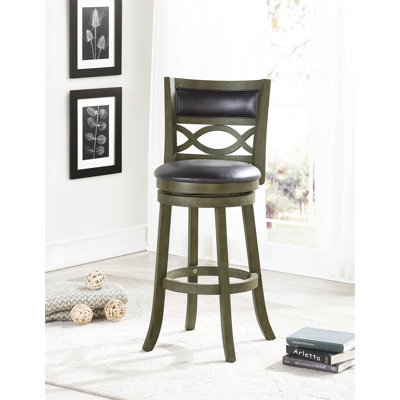 Tabouret de bar et de comptoir pivotant gris olive Kopasz