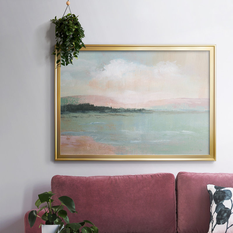 Toile tendue avec châssis Distant Shore_48653, Noir, H 14 po x l 20 po x P 1,5 po