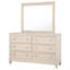 Commode 6 tiroirs avec miroir Modern Coastal