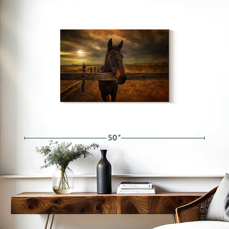 Brampt Farm Horse, 20" H x 30" W