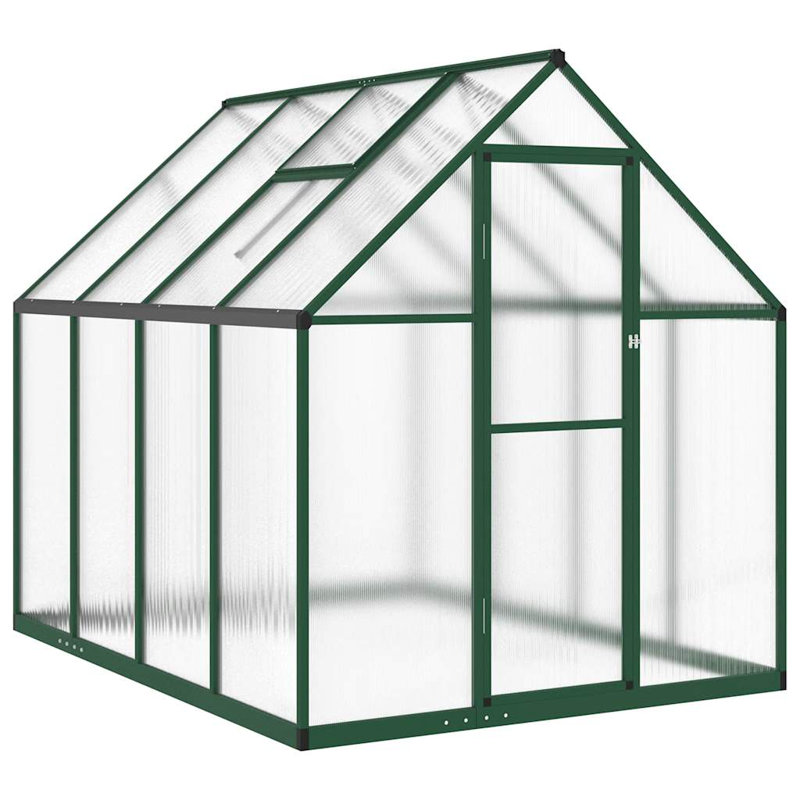Charmell 7.5 Ft W x 5.5 Ft D Greenhouse, Green