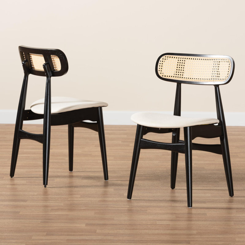Caslynn 16.5'' H Upholstered Side Chair, Black