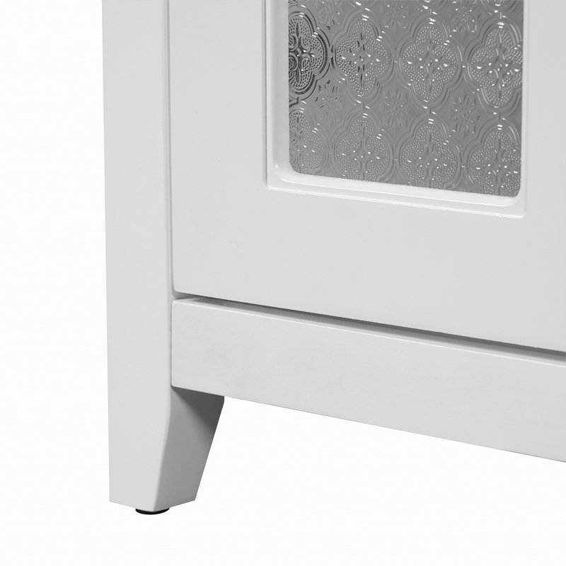 Meuble-lavabo 36 po avec 2 portes à fermeture douce et 3 tiroirs, Blanc