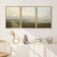 3 pièces, peinture sur toile à cadre flottant