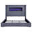 Modern Upholstered Eastern King Flame Visualizer Bed-930637180-930637179