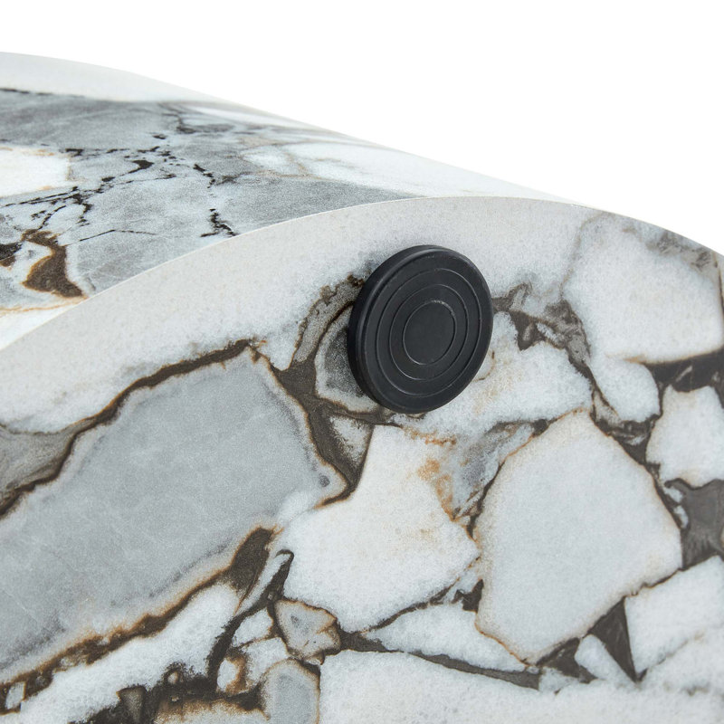 Cylindrical Coffee Table with Bulgari Marble Texture