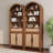 Aterlia 78.7" Arched Storage Bookcase-101404701-143417834