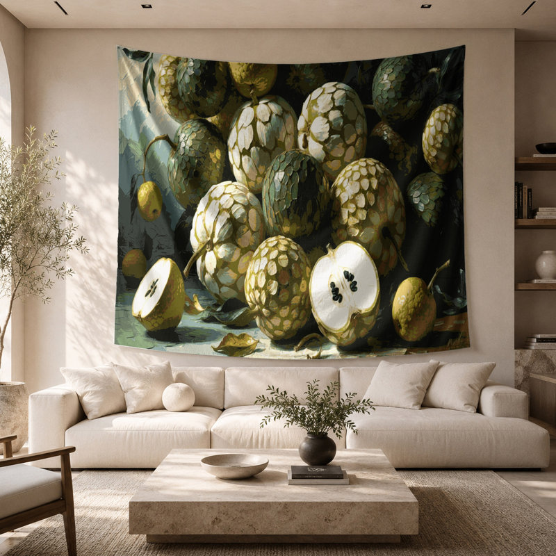 Tapisserie murale Fruit Cherimoya, 26 po x 36 po