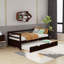 Lit plateforme simple avec lit gigogne-304594315