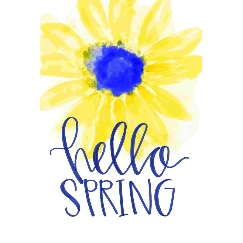 " Hello Spring 2 ", 12" H x 8" W