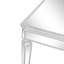 Sleek Glass Mirrored Coffee Table With Adjustable Legs