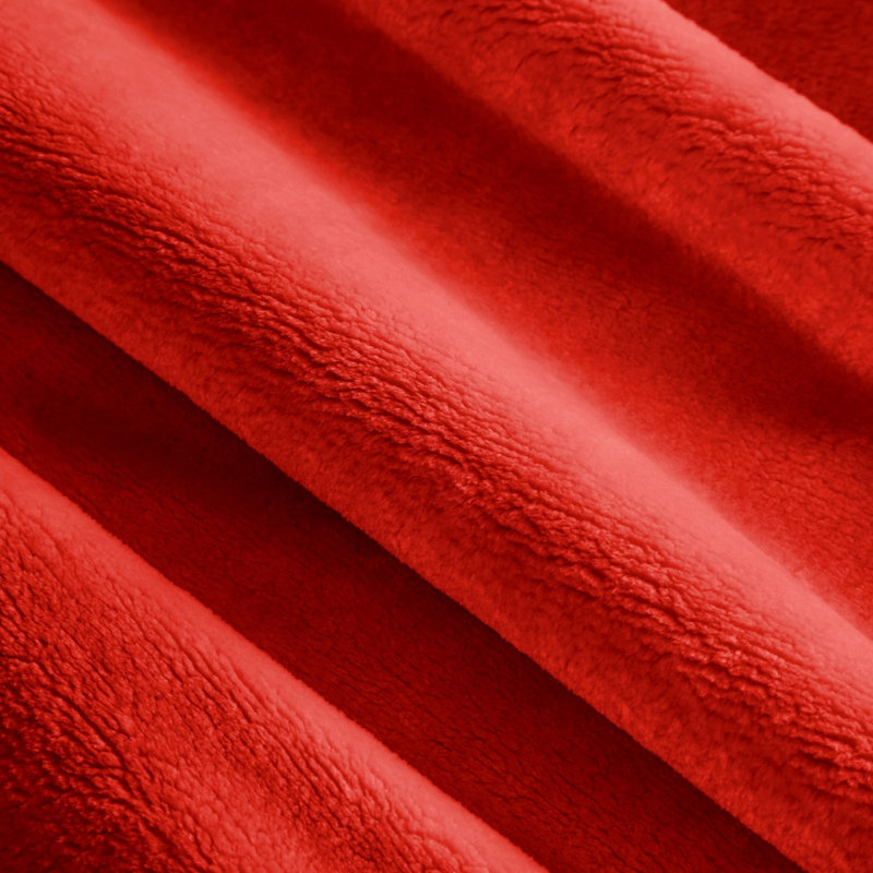 Pierre Cardin Polyester No Pattern Bedspread, W220 x L240cm, Red