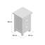 Astrid 35cm W Plywood / Laminate Board Bedside Table-980153838
