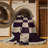 Machine Washable Checkered Gray Area Rug-625311085