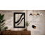 Flowing Lines in Ink Minimalist - Framed Print-1822767005-1822766994