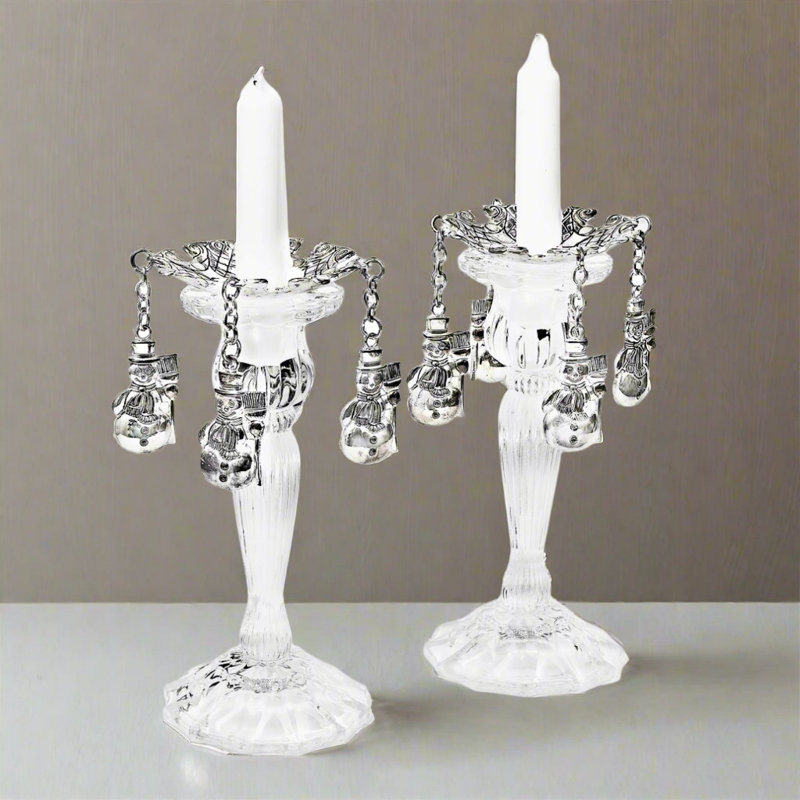 Snowman Candle Bobaches Set