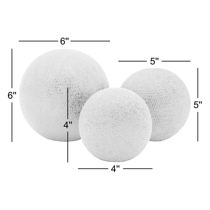 Decorative Objects & Statues for Home Decor - Black Orbs Sculpture for Kitchen or Living Room, 6"