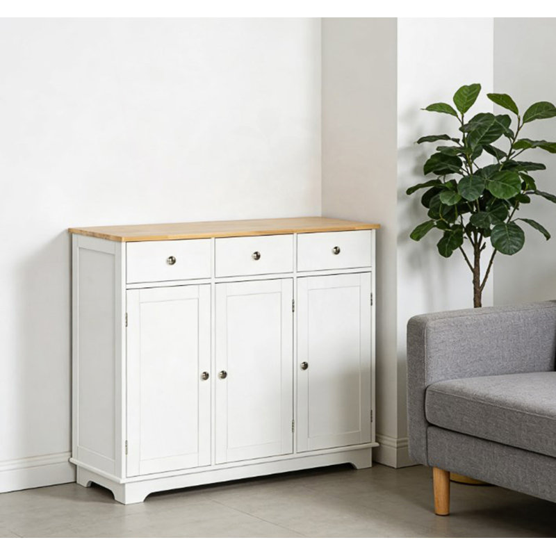 Buffet avec tiroirs et tablettes réglables, armoire d'appoint