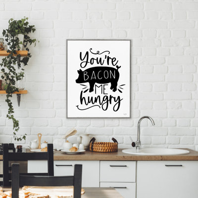 You're Bacon Me Hungry Framed Giclee, design by Lux + Me Designs