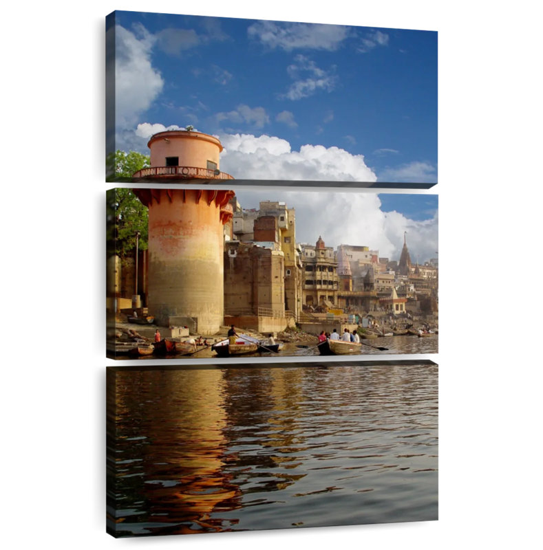 Nicci Ganges River Ghat, 45" H x 28" W