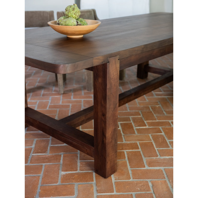Wilson Solid Wood Dining Table, 30”H x 98”L x 40”W