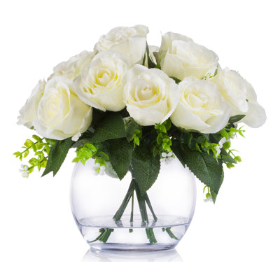 Arrangement floral 18 têtes et centre de table dans un vase