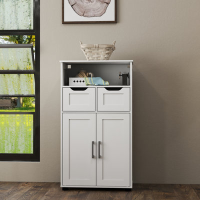 Ivera Wooden Storage Cabinet with Drawers & Adjustable Shelves by Ebern Designs