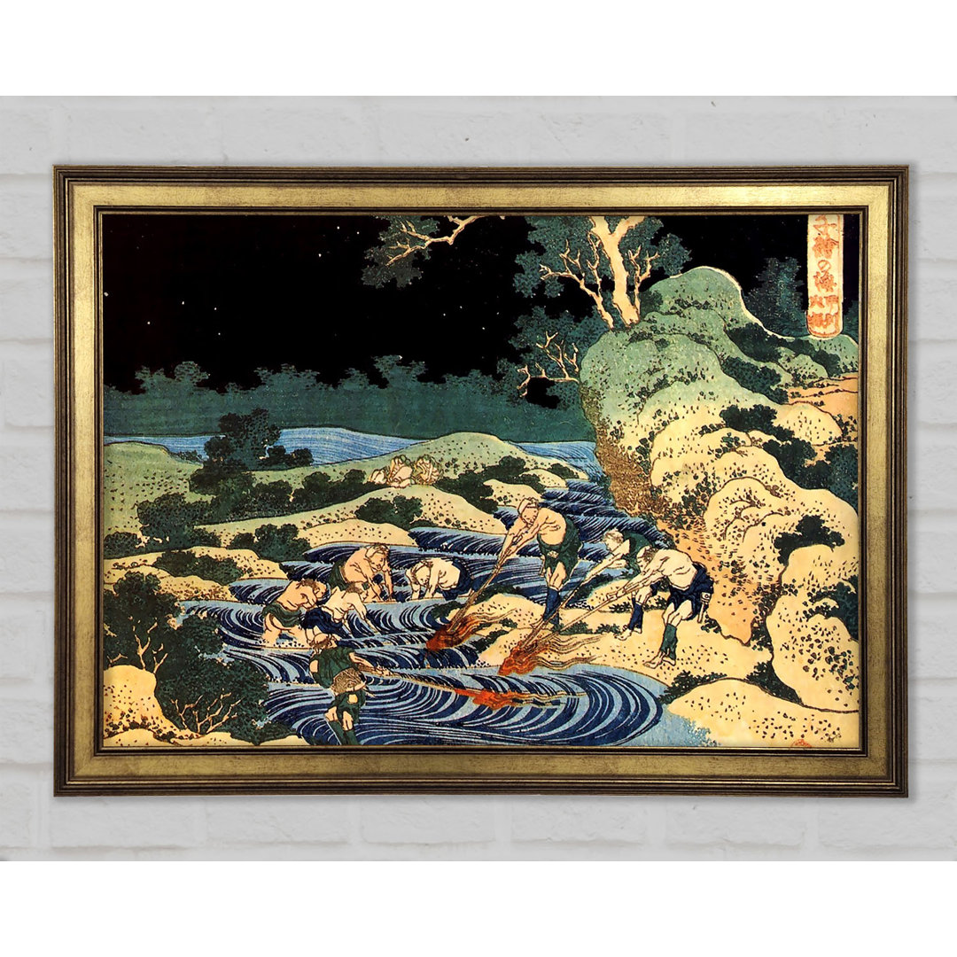 BGUC6299 von Hokusai - Einzelner Bilderrahmen Kunstdrucke