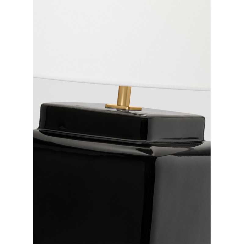 Ceramic Table Lamp, Black