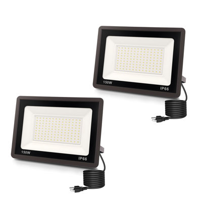 Light Sensor Floodlights，Automatic Security Flood Lighting IP66 Waterproof Flood Lights