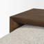 Table basse en tissu Trayden gris avec plateau coulissant brun 55,0 x 37,0 x 46,0 (cm)