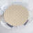 Abstract Boho Fitted Round Tablecloth Dark Sand Brown and White-1306543255