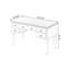 Bureau rectangulaire beige en bois massif avec 5 tiroirs-1181185595
