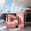 Ensemble de valises rigides 5 pièces avec sacs, bagage à main semi-ouvert 20 po avec port USB, bagage extensible 24 po 28 po avec roulettes doubles verrou TSA