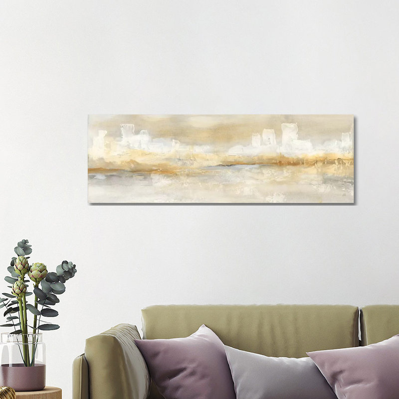 City Essence I - Estampe numérique sur toile tendue avec châssis, H 16 po x l 48 po