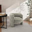 Fauteuil d'appoint moderne et contemporain recouvert de tissu vert-295109501