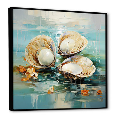 «Green Tones Delicate Oyster Beauty» sur toile